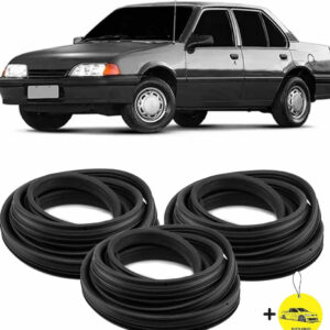 Kit 2 Borrachas De Porta + Porta Malas Monza Todos Os Anos