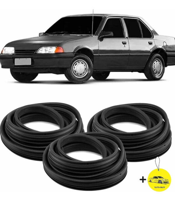 Kit 2 Borrachas De Porta + Porta Malas Monza Todos Os Anos