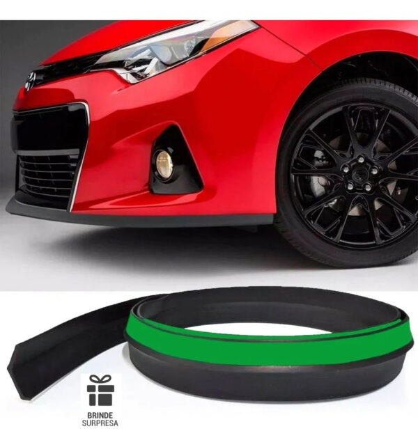 Saia Spoiler Front Lip Borracha Tuning Universal - Ez Lip