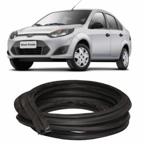 Guarnição Borracha Porta Fiesta Hatch Sedan Todos Os Anos
